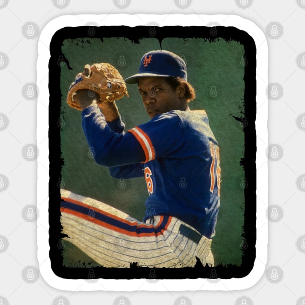 Dwight Gooden in New York Mets Sticker by PESTA PORA